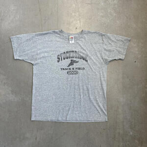 Vintage 2000 Stockbridge Track & Field Winged Foot Graphic T-Shirt Extra Large